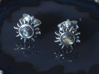 Load image into Gallery viewer, Ohrstecker 925 Sterling Silber Abalone E-Coat Sonne
