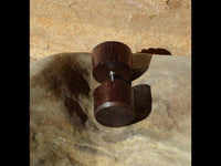 Load image into Gallery viewer, Fake Holz Plug Piercing Narraholz Kreuz Edelstahl - chic - net.de
