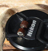 Load image into Gallery viewer, Fake Holz Plug Piercing Narraholz Kreuz Edelstahl - chic - net.de
