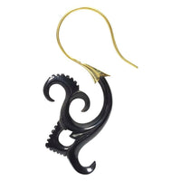 Load image into Gallery viewer, Fake Horn Piercing Hook Ohrring Brass Zacken Fishtail - chic - net.de

