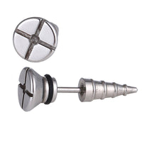 Load image into Gallery viewer, Fake Piercing Expander Schraube silberfarben Schraubverschluss Edelstahl - chic - net.de

