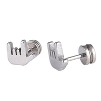 Load image into Gallery viewer, Fake Piercing Expander Schraubverschluss Hand Finger Edelstahl - chic - net.de
