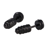 Load image into Gallery viewer, Fake Piercing Expander schwarz Dübel Schaubverschluss Edelstahl - chic - net.de
