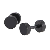 Load image into Gallery viewer, Fake Piercing Expander schwarz Ø 7 mm Edelstahl Schraubverschluss - chic - net.de
