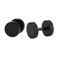 Load image into Gallery viewer, Fake Piercing Expander schwarz Ø 8 mm Edelstahl Schraubverschluss - chic - net.de
