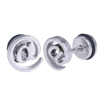 Load image into Gallery viewer, Fake Piercing Expander silber Farben @ Zeichen Schaubverschluss Edelstahl - chic - net.de
