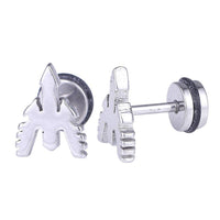 Load image into Gallery viewer, Fake Piercing Expander silber Farben Pfeil mit Flügeln Schaubverschluss Edelstahl - chic - net.de
