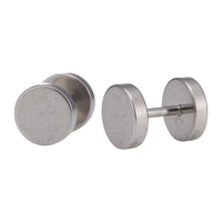 Load image into Gallery viewer, Fake Piercing Expander silberfarben Ø 10 mm Edelstahl Schraubverschluss - chic - net.de
