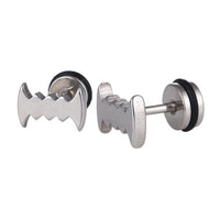 Load image into Gallery viewer, Fake Piercing Expander silberfarben Vampir Gebiss Zähne Schaubverschluss Edelstahl - chic - net.de
