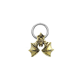 Load image into Gallery viewer, Piercing Klemmkugel Ring Brass Edelstahl Fledermaus
