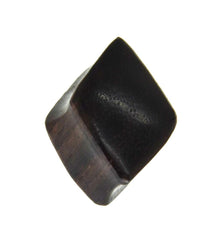 Cargar imagen en el visor de la galería, Flesh Plug Holz Raute Karo dunkel double flared - chic - net.de
