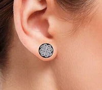 Load image into Gallery viewer, Fake Piercing Plug Viking schwarz Edelstahl 10mm
