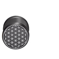 Load image into Gallery viewer, Fake Plug Piercing Edelstahl 10mm Blume des Lebens Viking
