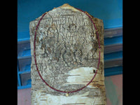 Load image into Gallery viewer, Halskette Granat 925 Sterling Silber vergoldet 43cm Herz - chic - net.de
