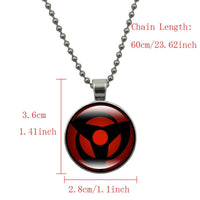 Load image into Gallery viewer, Halskette Kugel Kette Kakashi Sharingan rot schwarz silber - chic - net.de
