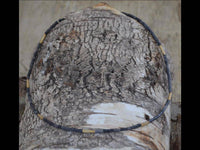 Load image into Gallery viewer, Halskette Lavastein 925 Sterling Silber vergoldet 43cm - chic - net.de
