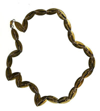 Cargar imagen en el visor de la galería, Halskette Silber 925 vergoldet Blätter gold 25cm - chic - net.de
