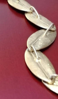 Cargar imagen en el visor de la galería, Halskette Silber 925 vergoldet Blätter gold 25cm - chic - net.de
