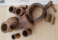 Load image into Gallery viewer, Teakholz Flesh Tunnel braun double flared Plug
