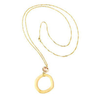 Cargar imagen en el visor de la galería, Kette 18 karat vergoldet Singapurkette Glaskristall orange rund matt nickelfrei Karabiner - chic - net.de
