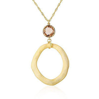 Cargar imagen en el visor de la galería, Kette 18 karat vergoldet Singapurkette Glaskristall orange rund matt nickelfrei Karabiner - chic - net.de
