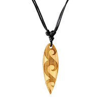 Load image into Gallery viewer, Surferkette Olivenholz Halskette Gravur verstellbar
