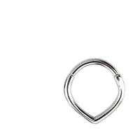 Cargar imagen en el visor de la galería, Klapp Segmentring Piercing spitz Edelstahl Gold PVD - chic - net.de
