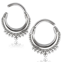 Load image into Gallery viewer, Klapp Segmentring Piercing Vintage Edelstahl Gold PVD - chic - net.de
