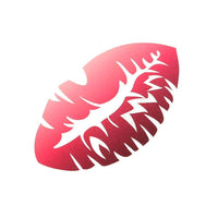 Load image into Gallery viewer, Klebetattoo temporär Lippenabdruck Lippenstift Knutschfleck rot einzeln 1 Bogen - chic - net.de
