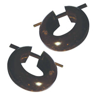 Cargar imagen en el visor de la galería, Kokosnuss kleine Creolen Holz Ohrringe Pin Stick 15mm - chic - net.de
