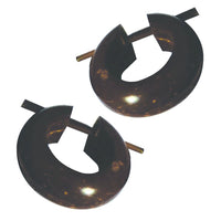 Cargar imagen en el visor de la galería, Kokosnuss kleine Creolen Holz Ohrringe Pin Stick 15mm - chic - net.de
