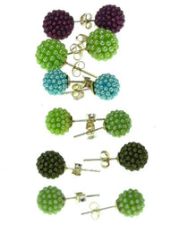 Load image into Gallery viewer, Kugel Ball Ohrstecker 925 Silber Mini Perlen 10mm 8mm - chic - net.de
