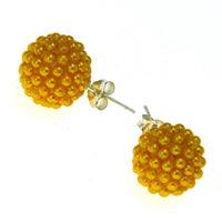Load image into Gallery viewer, Kugel Ball Ohrstecker 925 Silber Mini Perlen 12mm - chic - net.de
