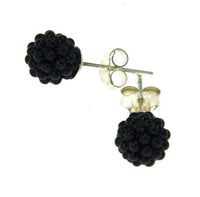 Cargar imagen en el visor de la galería, Kugel Ball Ohrstecker 925 Silber Mini Perlen 6mm blau - chic - net.de
