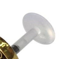 Load image into Gallery viewer, Labret Lippen Piercing Acryl Baum des Lebens antik golden Brass Motiv - chic - net.de
