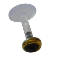 Cargar imagen en el visor de la galería, Labret Lippen Piercing Bio Acryl Onyx antik golden Brass Tragus Conch Helix - chic - net.de
