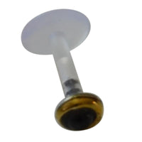Cargar imagen en el visor de la galería, Labret Lippen Piercing Bio Acryl Onyx antik golden Brass Tragus Conch Helix - chic - net.de
