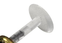 Cargar imagen en el visor de la galería, Labret Lippen Piercing Bio Acryl Onyx antik golden Brass Tragus Conch Helix - chic - net.de
