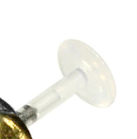 Cargar imagen en el visor de la galería, Labret Piercing Acryl Mond antik gold silber Brass - chic - net.de
