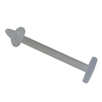 Load image into Gallery viewer, Labret Retainer Piercing Bioacryl klar Ring 10mm - chic - net.de
