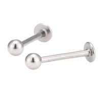 Load image into Gallery viewer, Labret Stecker modisches Piercing aus Edelstahl silber Farben mit Kugel 13 mm - chic - net.de
