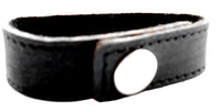 Load image into Gallery viewer, Lederarmband schwarz schmal Lederarmbänder Druckknopf Armband unisex nickelfrei Verschluss - chic - net.de
