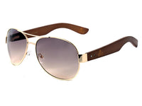Load image into Gallery viewer, LOOX Sonnenbrille Pilotenbrille 400UV getönt Bambusholz Bügel - Modell Myanmar - chic - net.de
