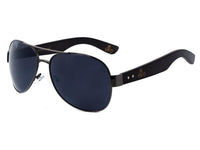 Load image into Gallery viewer, LOOX Sonnenbrille Pilotenbrille 400UV getönt Bambusholz Bügel - Modell Myanmar - chic - net.de
