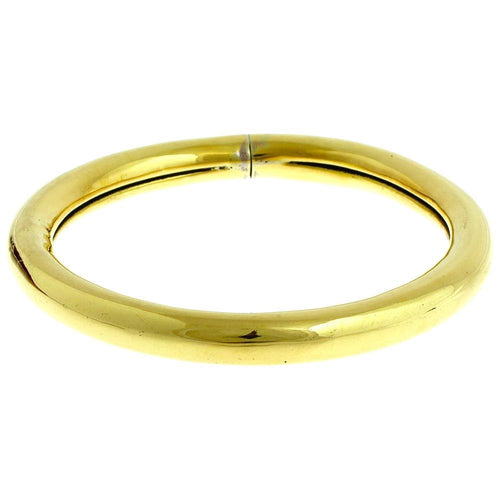 Messing Brass Armreif rund golden Rille 8 mm nickelfrei antik Tribal 60 mm Schmuck - chic - net.de