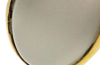 Load image into Gallery viewer, Messing Ringe Mondstein schimmernd glatt oval Kugel Rand antik golden Tribal Schmuck - chic - net.de
