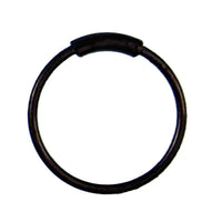 Cargar imagen en el visor de la galería, Nostril Piercing Nasenringe Ring Rohr gebogen Stahl eloxiert mit Titan filigran - chic - net.de
