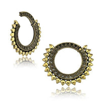 Load image into Gallery viewer, Ohrgewicht Brass 4mm Expander Piercing Clicker Sonne - chic - net.de
