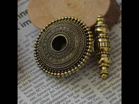 Load image into Gallery viewer, Ohrgewicht Messing 25mm Flesh Tunnel Teller Querstab - chic - net.de
