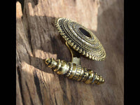 Load image into Gallery viewer, Ohrgewicht Messing 25mm Flesh Tunnel Teller Querstab - chic - net.de
